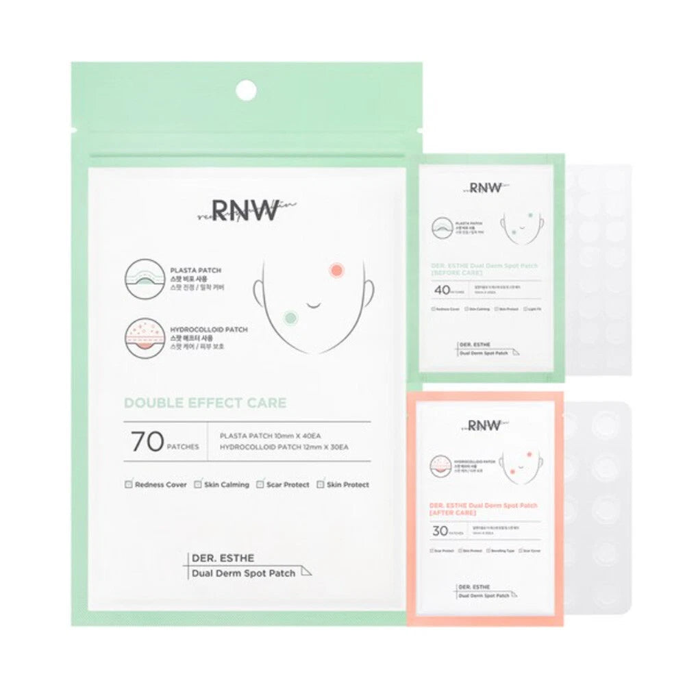 RNW DER. Esthe Dual Derm Заплатки для точкового нанесення (10 мм x 40 шт., 12 мм x 30 шт.)
RNW DER. Esthe Dual Derm Заплатки для точкового нанесення (10 мм x 40 шт., 12 мм x 30 шт.)