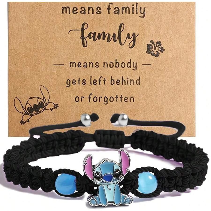 MINISO Аниме Браслет Стич Мультяшный Лило и Стич Кавайный Браслет на Запястье Детский Браслет для Девочек и Мальчиков Регулируемый Браслет Подарки чёрный
MINISO Аниме Браслет Стич Мультяшный Лило и Стич Кавайный Браслет на Запястье Детский Браслет для Девочек и Мальчиков Регулируемый Браслет Подарки чёрный