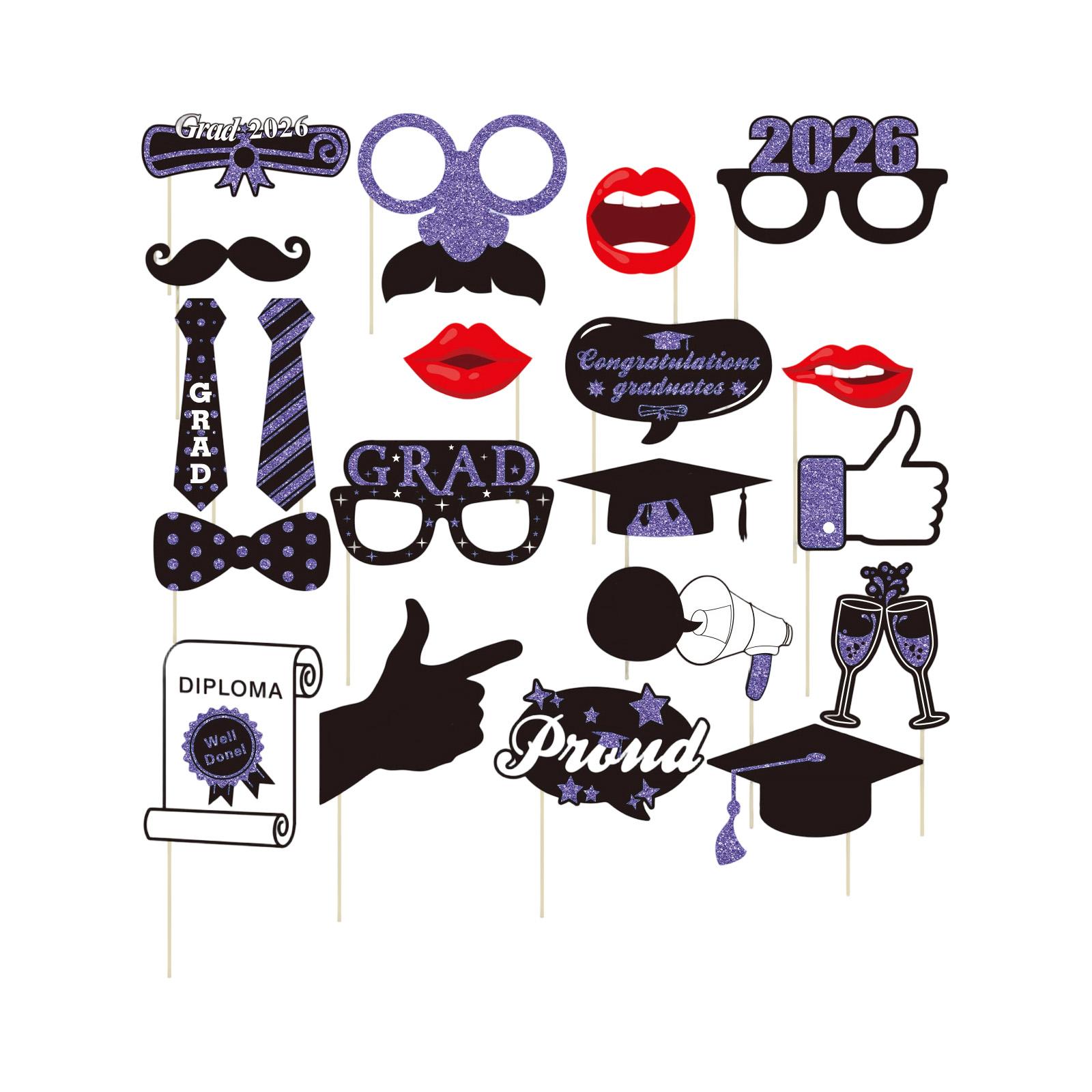 2026 Graduation Party Photo Props Set Graduation Season Celebration Decoration Supplies for Party and Photo Booth Accessories One Size
2026 Graduation Party Photo Props Set Graduation Season Celebration Decoration Supplies for Party and Photo Booth Accessories One Size