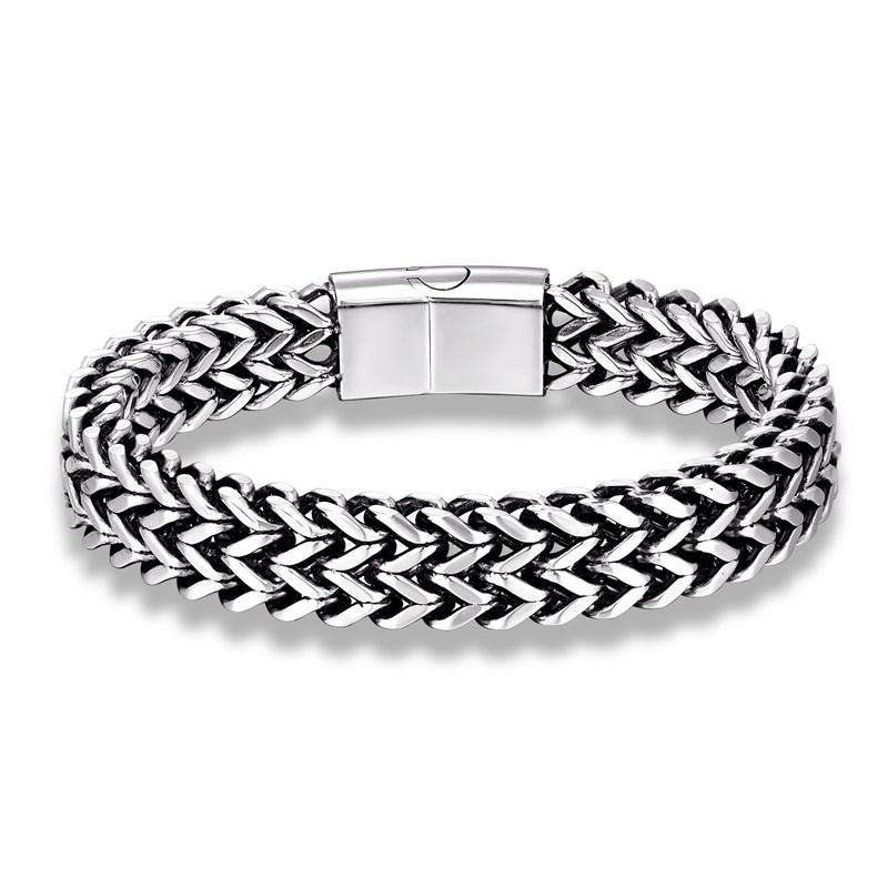 10MM Wide Cuban Link Chain Bracelet Men 18k Plated Stainless Steel Mens Bracelets & Bangles Hip Hop Biker Hand Chain Bracelet 23cm срібний
10MM Wide Cuban Link Chain Bracelet Men 18k Plated Stainless Steel Mens Bracelets & Bangles Hip Hop Biker Hand Chain Bracelet 23cm срібний