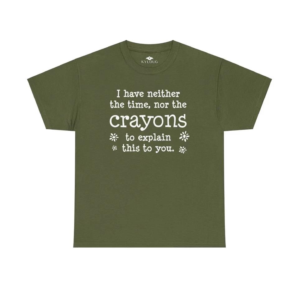 Crayons Unique Text Printed Round Neck Classic Fit Unisex T-Shirt | Creative L
Crayons Unique Text Printed Round Neck Classic Fit Unisex T-Shirt | Creative L
