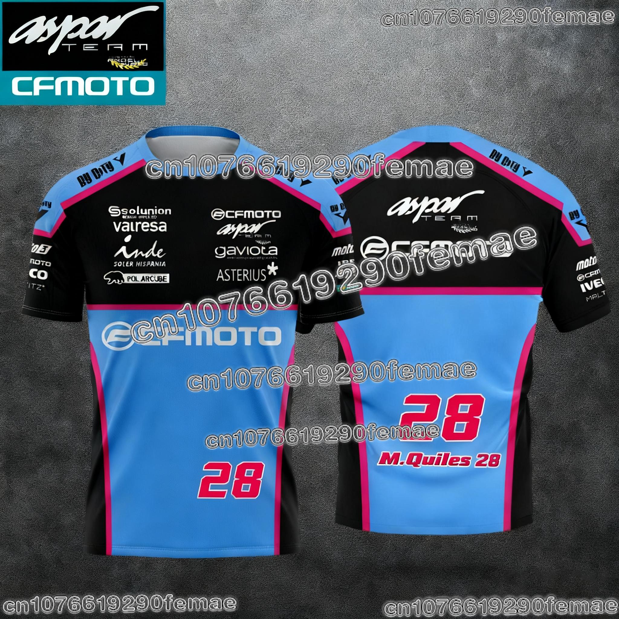 2026 CFmoto Aspar Мотоциклетна гоночна футболка для фанатів, коротка футболка, повсякденна вулична мода, спортивна футболка для чоловіків та жінок 3XL
2026 CFmoto Aspar Мотоциклетна гоночна футболка для фанатів, коротка футболка, повсякденна вулична мода, спортивна футболка для чоловіків та жінок 3XL