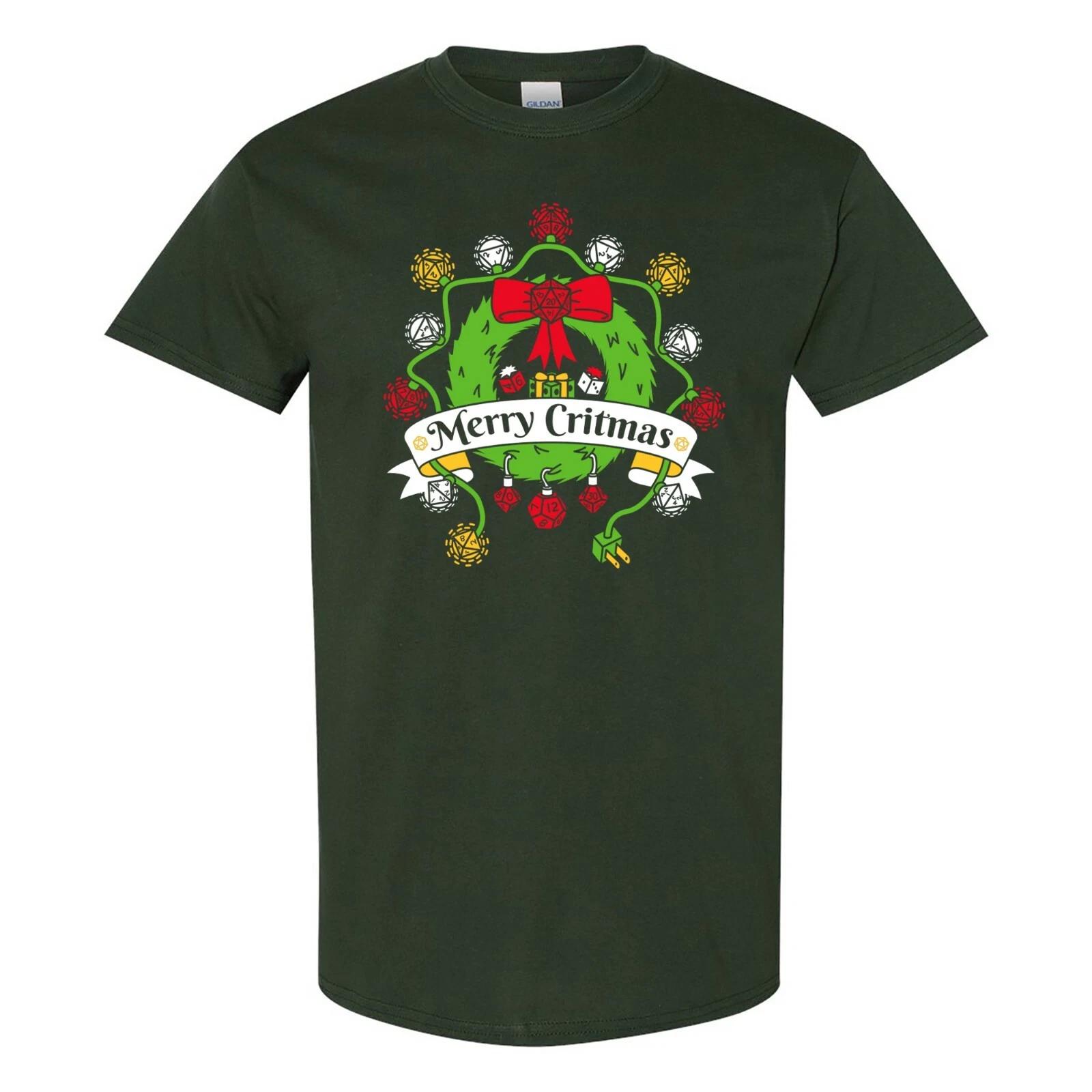 Merry Critmas - Christmas RPG Dice Wreath Lights Holiday Winter T Shirt 4XL
Merry Critmas - Christmas RPG Dice Wreath Lights Holiday Winter T Shirt 4XL