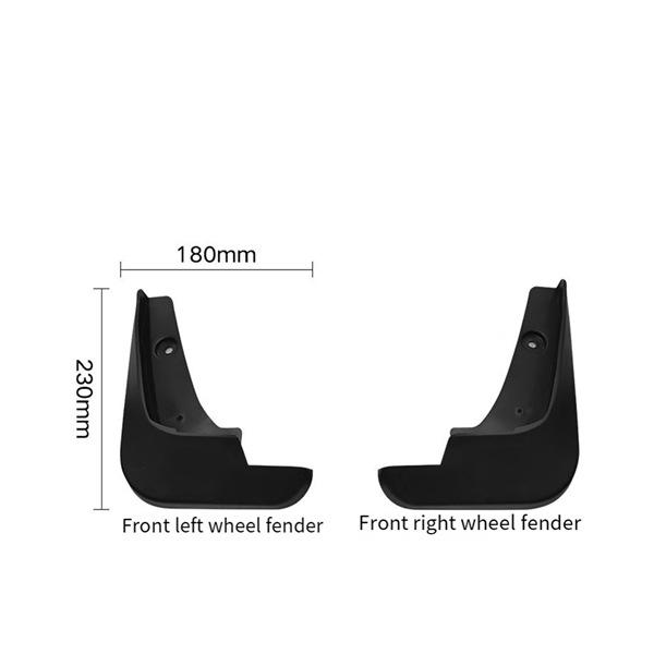 1 Set Black ABS Mudguards for Chevrolet Ke None
1 Set Black ABS Mudguards for Chevrolet Ke None