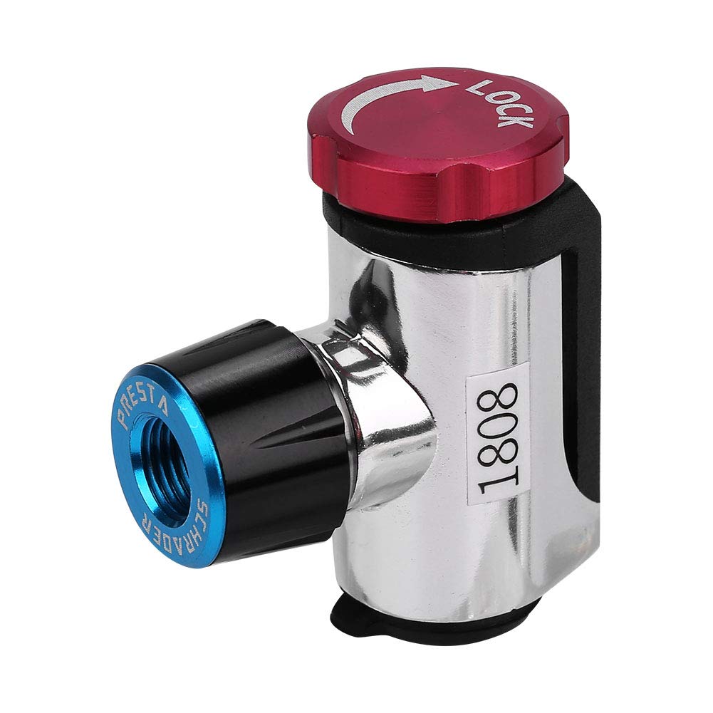 Portable Bicycle CO2 Inflator Head with Air Volume Control Button Compatible with Mouth Lightweight and Tire Inflation USA/France - Compact/Quick
Portable Bicycle CO2 Inflator Head with Air Volume Control Button Compatible with Mouth Lightweight and Tire Inflation USA/France - Compact/Quick