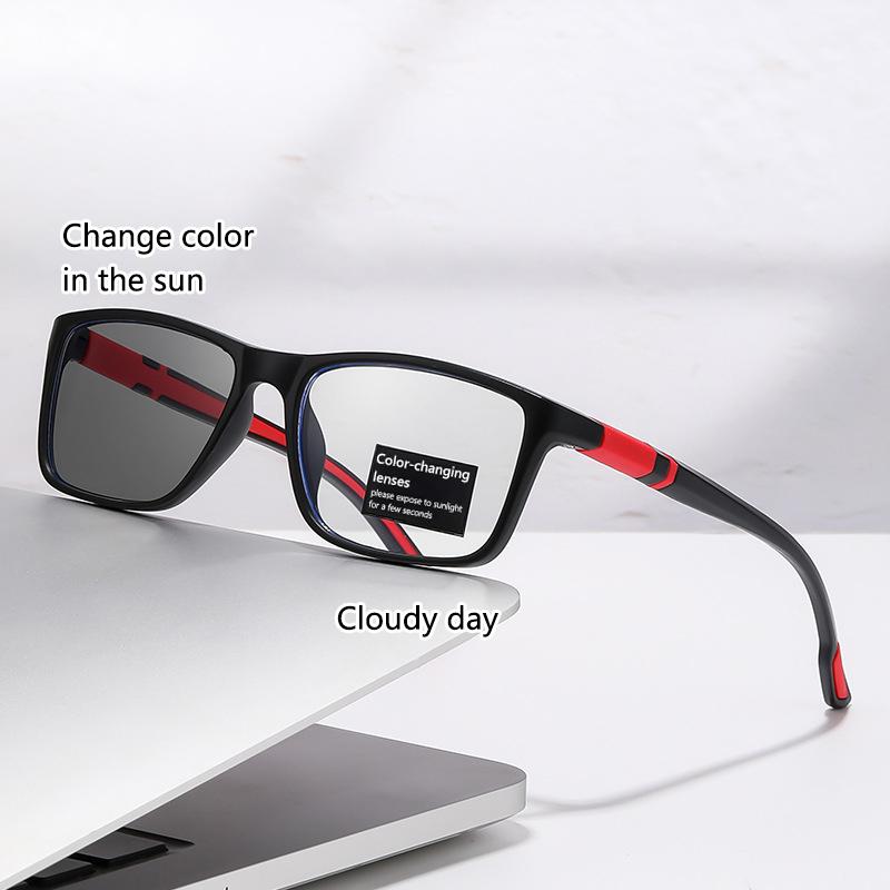 Automatic po-sensitive color-changing fashionable presbyopic glasses with blue light protection as 1.0
Automatic po-sensitive color-changing fashionable presbyopic glasses with blue light protection as 1.0