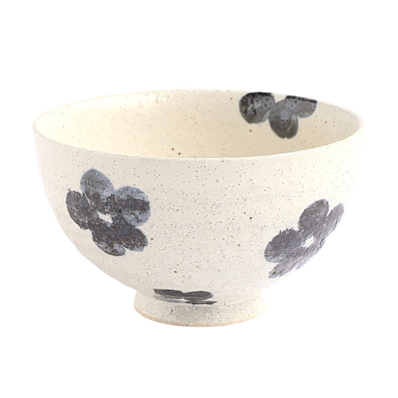 Пиала для риса с цветочным узором Тори Керамика Сигараки (маленький) W511-06 белый