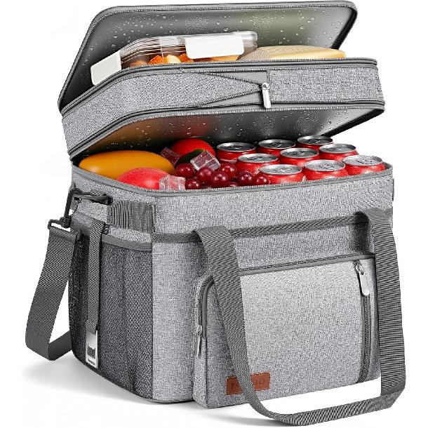 MIYCOO Cooler Bag Double Deck - 60 Can Leakproof Insulated Portable Soft Lunch Cooler, Extra Large Expandable Ice Chest Cooler For Beach, Picnic 30L сірий колір
MIYCOO Cooler Bag Double Deck - 60 Can Leakproof Insulated Portable Soft Lunch Cooler, Extra Large Expandable Ice Chest Cooler For Beach, Picnic 30L сірий колір