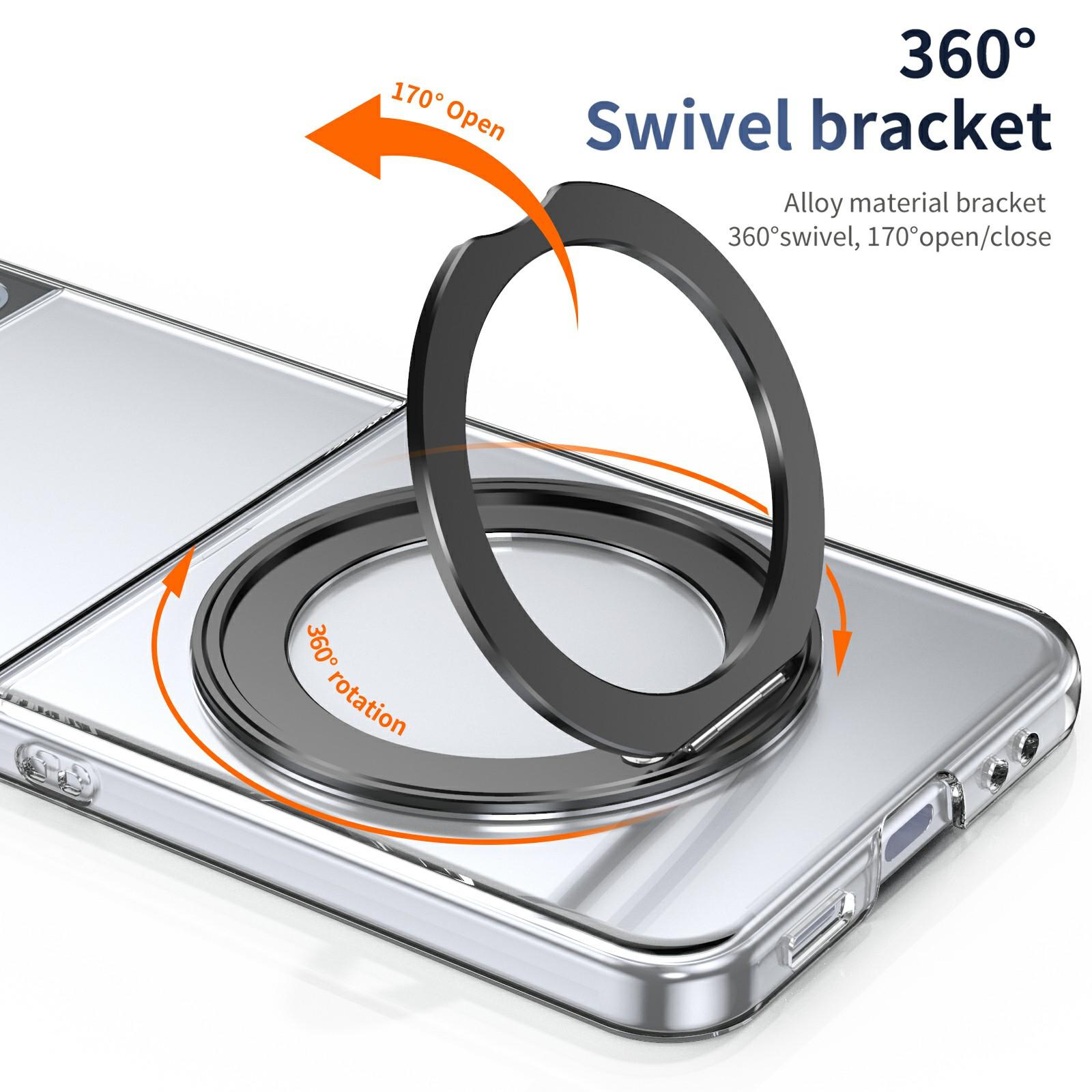 For Samsung Galaxy Z Flip4 5G Case Magnetic Kickstand Clear PC Phone Cover with HD Screen Film Black
For Samsung Galaxy Z Flip4 5G Case Magnetic Kickstand Clear PC Phone Cover with HD Screen Film Black