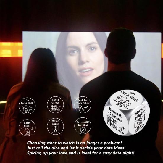 Игральные кости Decision Dice из нержавеющей стали с гравировкой для пар, портативные 6 D
Игральные кости Decision Dice из нержавеющей стали с гравировкой для пар, портативные 6 D