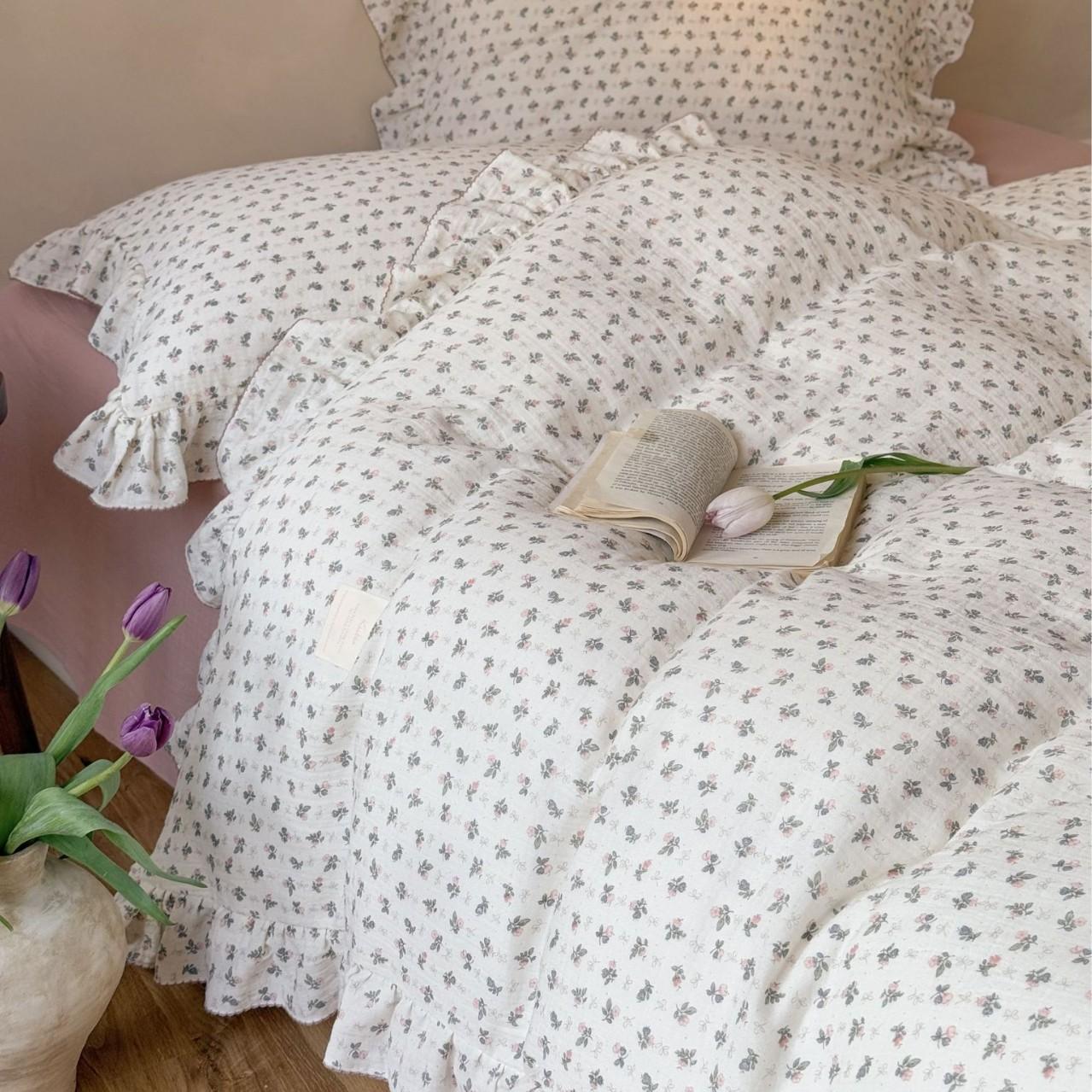 Retro Small Fresh Pure Cotton Wrinkled Gauze Quilt Cover Soft And Skin-Friendly Cotton Double-Layer Yarn 4Pcs Set Single * 74cm/piece
Retro Small Fresh Pure Cotton Wrinkled Gauze Quilt Cover Soft And Skin-Friendly Cotton Double-Layer Yarn 4Pcs Set Single * 74cm/piece