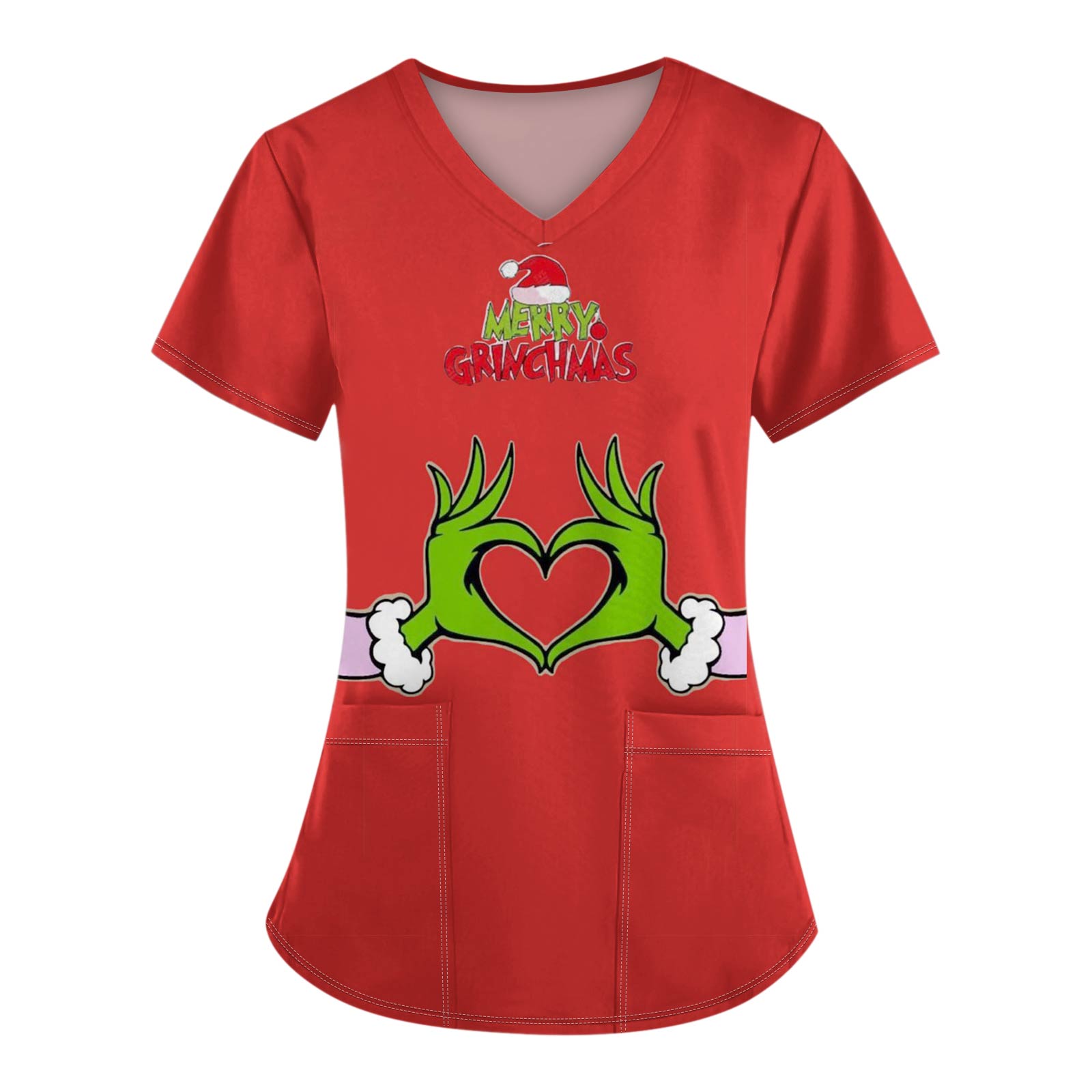 Жіночі модні робочі футболки з принтом і V-подібним вирізом з короткими рукавами та кишенями XL винний
Жіночі модні робочі футболки з принтом і V-подібним вирізом з короткими рукавами та кишенями XL винний