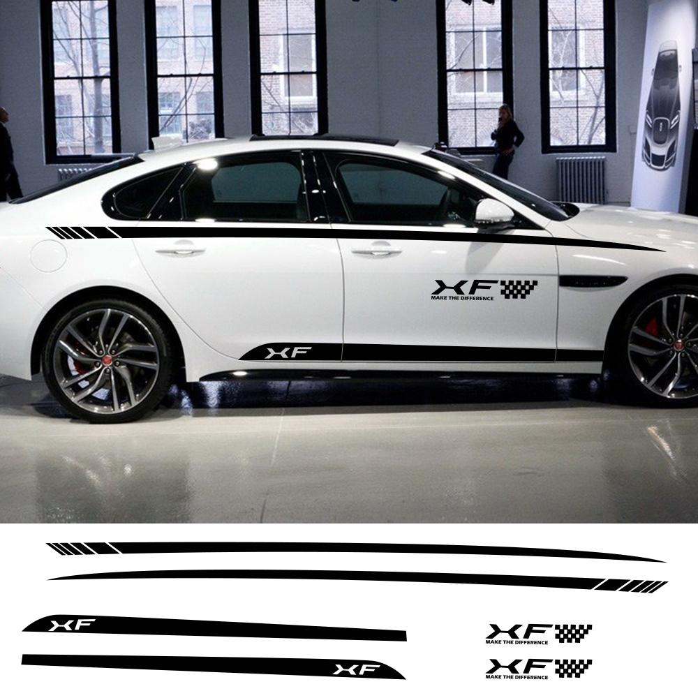 2 шт., боковые наклейки на дверь автомобиля для Jaguar XF 250 260, спортивный стиль «сделай сам», автоаксессуары, виниловая пленка в полоску, комплект декора
2 шт., боковые наклейки на дверь автомобиля для Jaguar XF 250 260, спортивный стиль «сделай сам», автоаксессуары, виниловая пленка в полоску, комплект декора