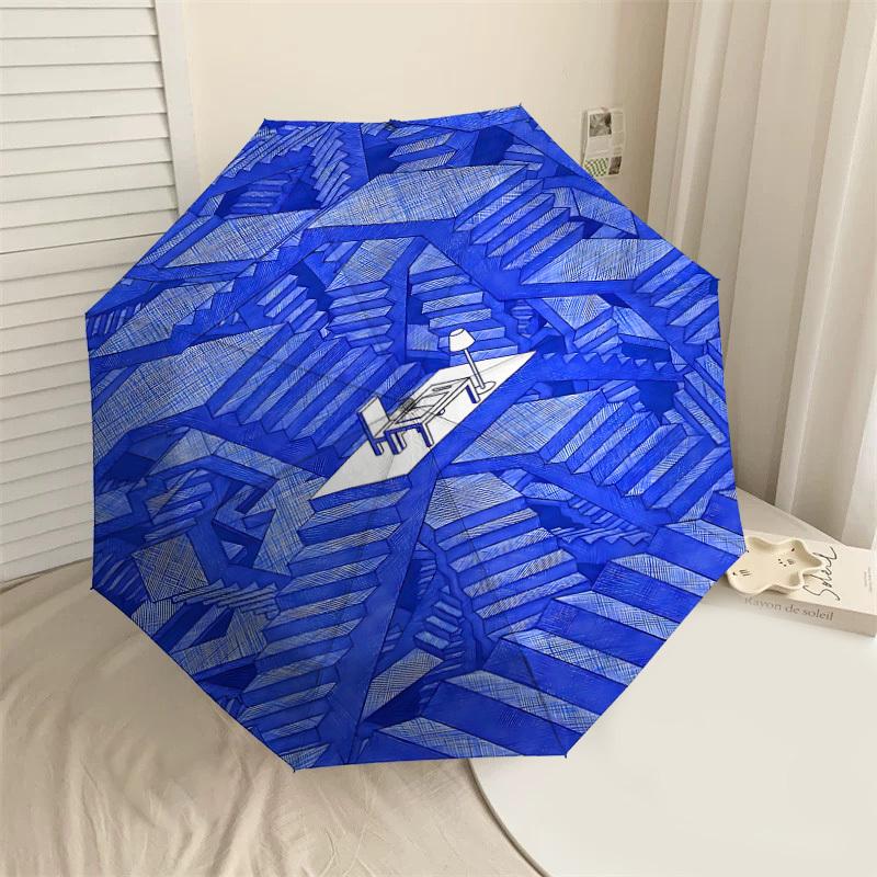 1PC blue abstract Automatic Open/Close Umbrella with Windproof, 8-Rib Sturdy Canopy, Durable Ribs, Fashionable Design1403A
1PC blue abstract Automatic Open/Close Umbrella with Windproof, 8-Rib Sturdy Canopy, Durable Ribs, Fashionable Design1403A