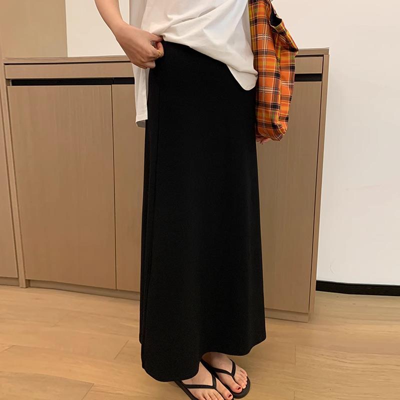 Plus Size High Waist Gray Fishtail Midi Maternity Skirt - Summer 2025 A-line L (110-125 jin) чёрный
Plus Size High Waist Gray Fishtail Midi Maternity Skirt - Summer 2025 A-line L (110-125 jin) чёрный