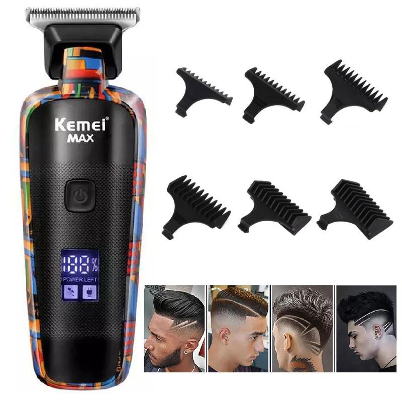 Kemei KM-max5090 Электрические машинки для стрижки волос Перезаряжаемый триммер для волос Бритва для граффити с принтом Type-C USB-зарядка Парикмахерская Бытовая
Kemei KM-max5090 Электрические машинки для стрижки волос Перезаряжаемый триммер для волос Бритва для граффити с принтом Type-C USB-зарядка Парикмахерская Бытовая