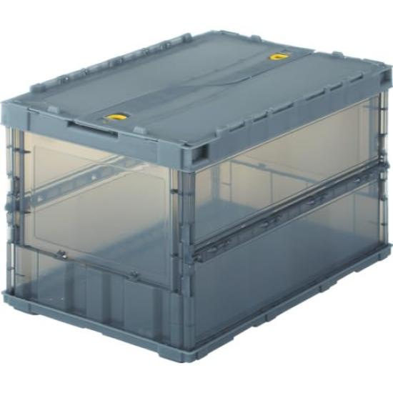 TRUSCO Thin Folding Container Skeleton Container Transparent Black 50L with Lock Lid x 2 Storage Case Storage Box TSK-C50B-BK
TRUSCO Thin Folding Container Skeleton Container Transparent Black 50L with Lock Lid x 2 Storage Case Storage Box TSK-C50B-BK