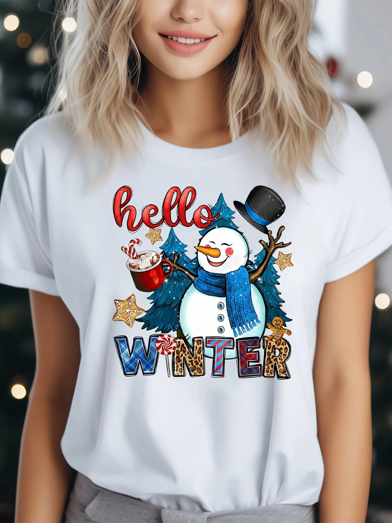 Hello Winter SnowUnisex Graphic TShirt for Women Casual Round Crew Harajuku Sleeve Casual Tshirt Clothing Street Aesthetic Clothes S
Hello Winter SnowUnisex Graphic TShirt for Women Casual Round Crew Harajuku Sleeve Casual Tshirt Clothing Street Aesthetic Clothes S