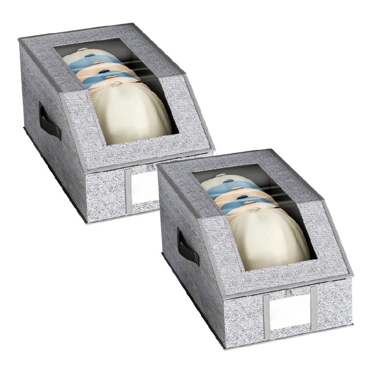 2 Pack Baseball Hat Display Case Dustproof Fabric Construction With PVC Window For Easy Identification Of Hats 1
2 Pack Baseball Hat Display Case Dustproof Fabric Construction With PVC Window For Easy Identification Of Hats 1