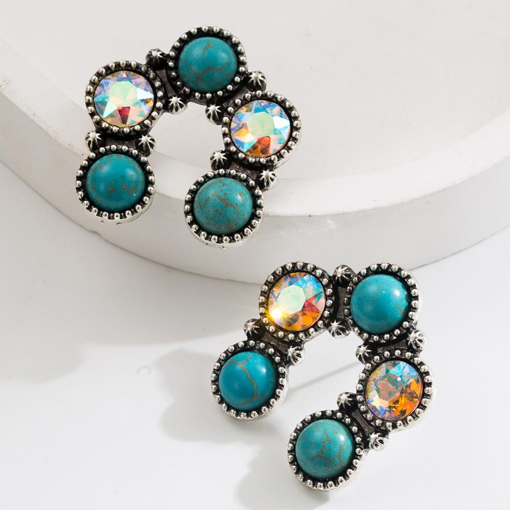 Creative New Ethnic-style Earrings Featuring Retro Greenstone and Geometric Pendants for Women C-shaped - AB Green
Creative New Ethnic-style Earrings Featuring Retro Greenstone and Geometric Pendants for Women C-shaped - AB Green