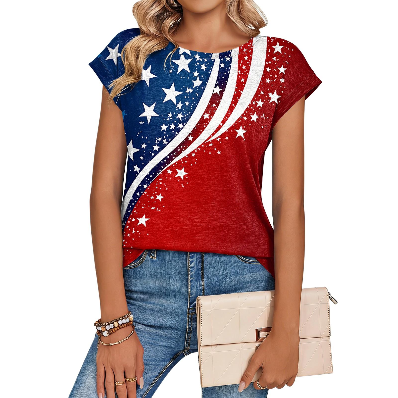 Women’s Short Sleeve Crew Neck T Shirt with Abstract Brush Stroke Star Print Loose Fit Comfortable Casual Top XL винний
Women’s Short Sleeve Crew Neck T Shirt with Abstract Brush Stroke Star Print Loose Fit Comfortable Casual Top XL винний
