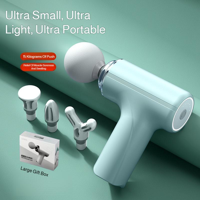 HOMEFISH Portable Electric Massage Gun with 4 Interchangeable Heads & LED Light for Full Body Relaxation Electric Massage Gun 220 V світло-зелений колір
HOMEFISH Portable Electric Massage Gun with 4 Interchangeable Heads & LED Light for Full Body Relaxation Electric Massage Gun 220 V світло-зелений колір