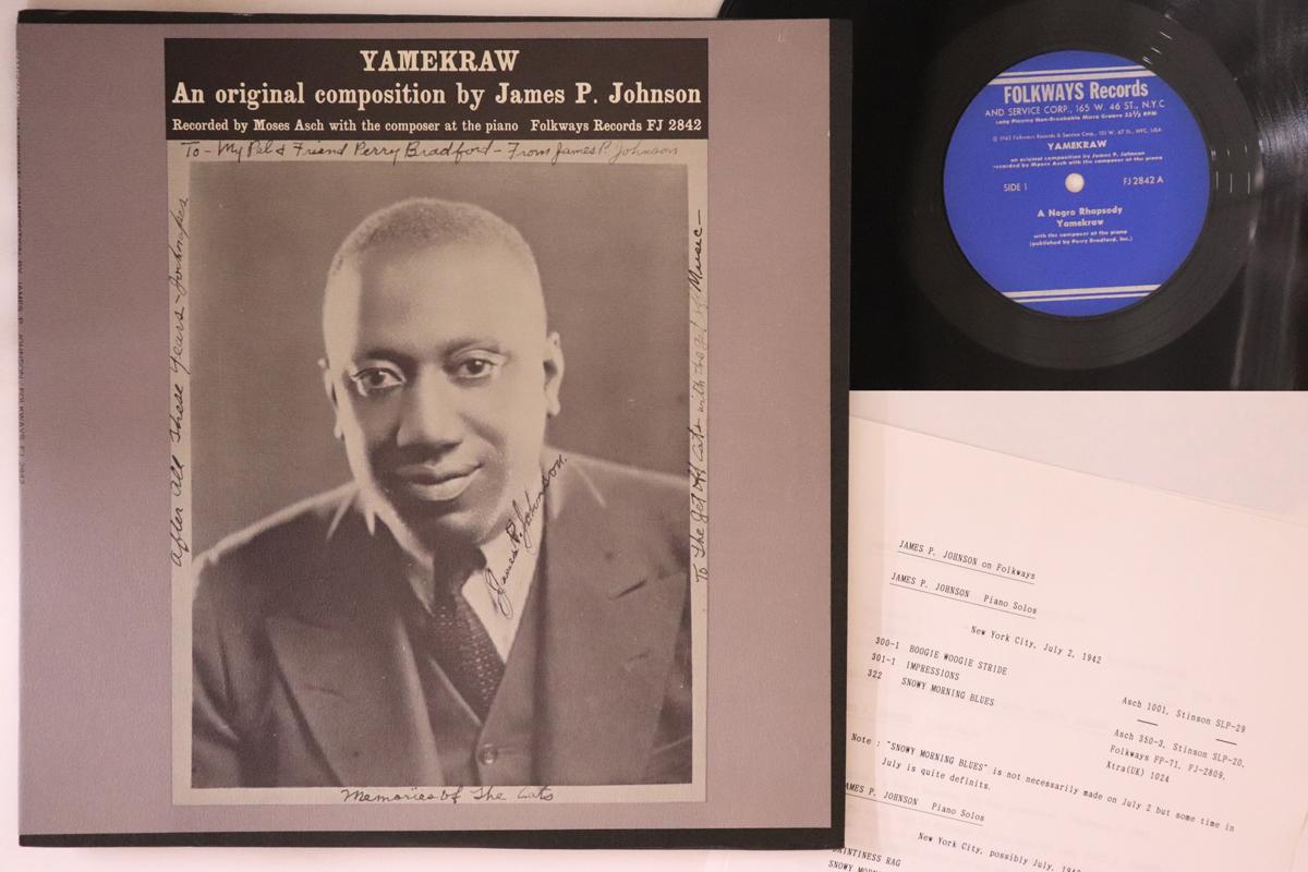 LP Record JAMES P. JOHNSON Yamekraw An Original Composition FJ2842 FOLKWAYS 1962 US Jazz Used
LP Record JAMES P. JOHNSON Yamekraw An Original Composition FJ2842 FOLKWAYS 1962 US Jazz Used