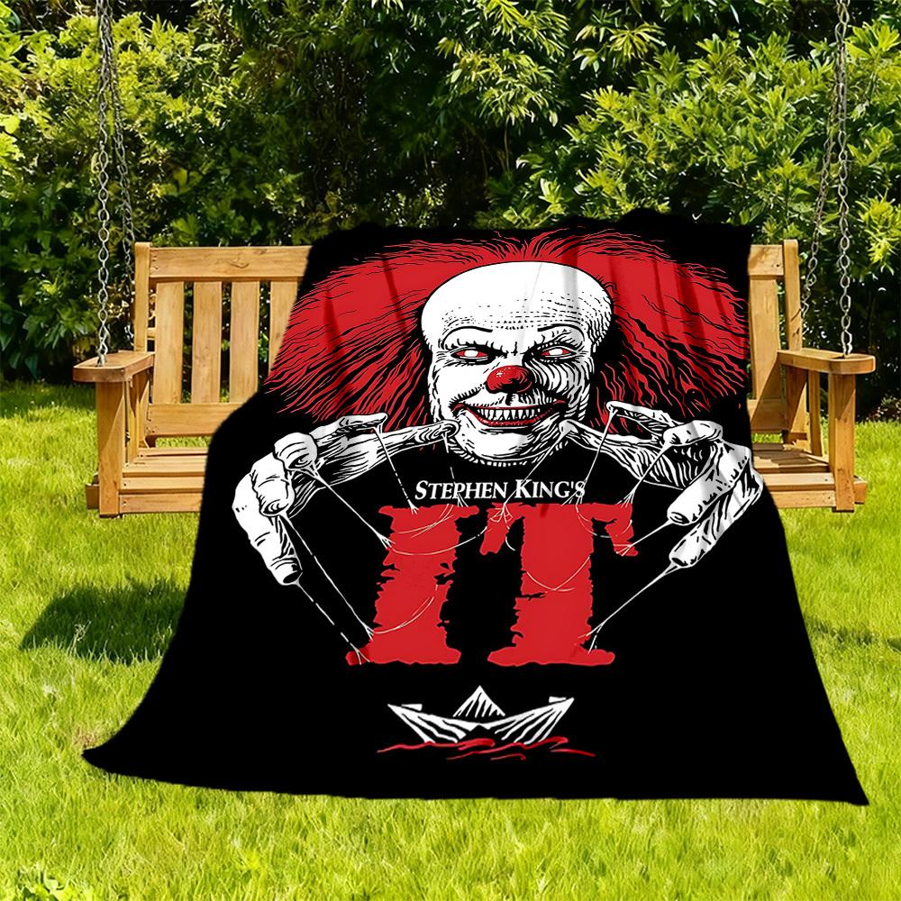 1PC Clown Horror IT Outdoor Flannel Throw Blanket - HD Printed Lightweight Soft Warm All-Season Blanket for Sofa, Bed, Travel - Machine Washable063 130cmx150cm
1PC Clown Horror IT Outdoor Flannel Throw Blanket - HD Printed Lightweight Soft Warm All-Season Blanket for Sofa, Bed, Travel - Machine Washable063 130cmx150cm