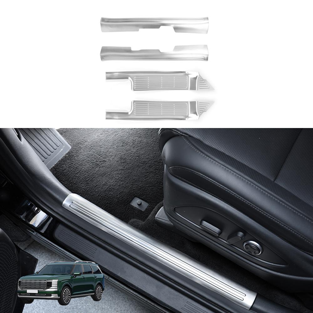 For Hyundai Palisade 2026 LX3 Stainless Steel Inner Door Sill Scuff Plate Cover Trim Welcome Pedal Threshold LHD/RHD
For Hyundai Palisade 2026 LX3 Stainless Steel Inner Door Sill Scuff Plate Cover Trim Welcome Pedal Threshold LHD/RHD