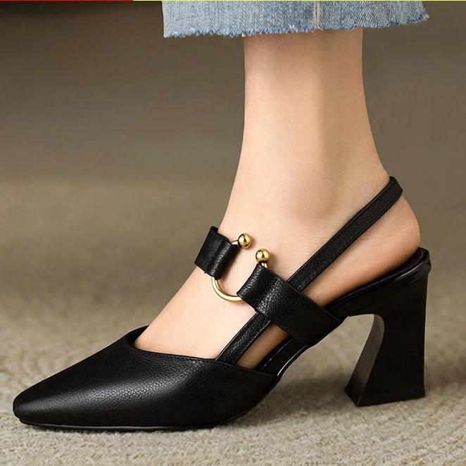 Block Heels Sandal Female Medium Heel Shoe Chunky Genuine Leather Shoes Summer New 2026 Sandals Ladies Fashion Elegant Black Hot 40
Block Heels Sandal Female Medium Heel Shoe Chunky Genuine Leather Shoes Summer New 2026 Sandals Ladies Fashion Elegant Black Hot 40
