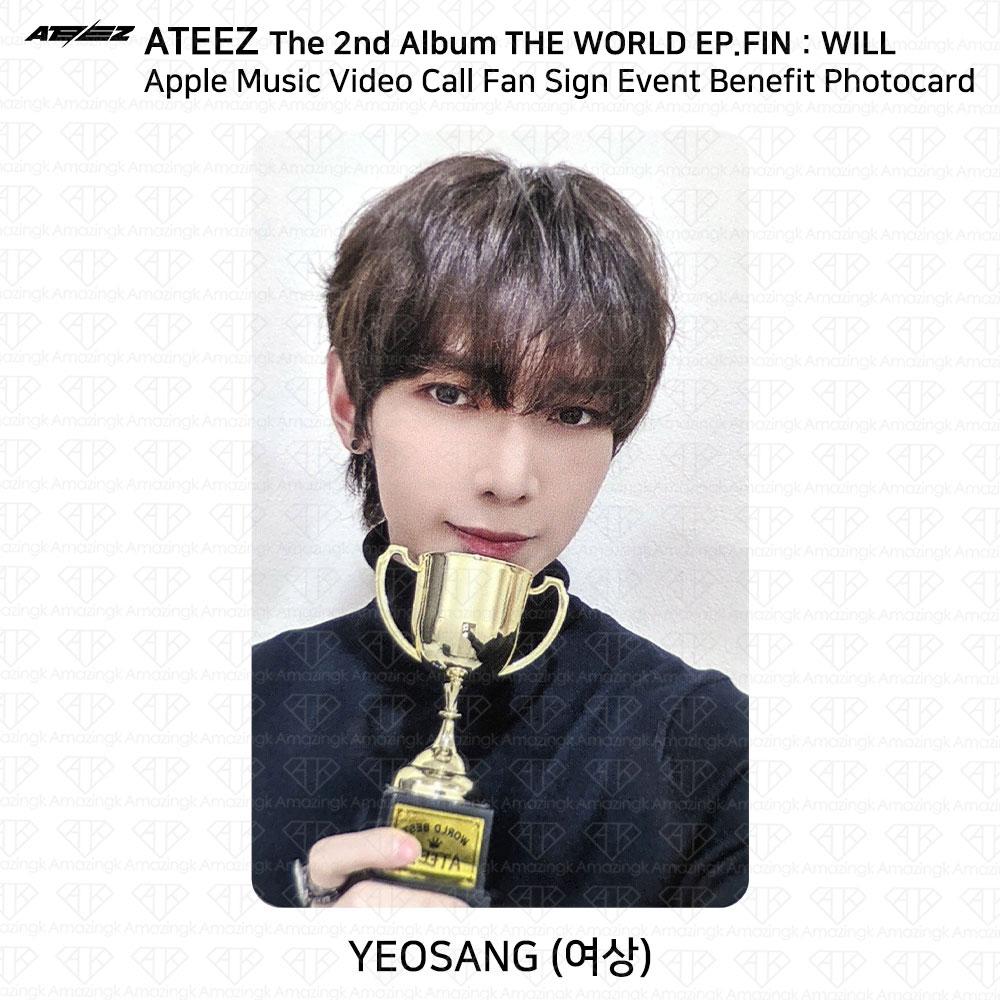 ATEEZ THE WORLD EP.FIN БУДЕТ Фотокарточка с выгодой от Apple Music Video Call Yeosang
ATEEZ THE WORLD EP.FIN БУДЕТ Фотокарточка с выгодой от Apple Music Video Call Yeosang