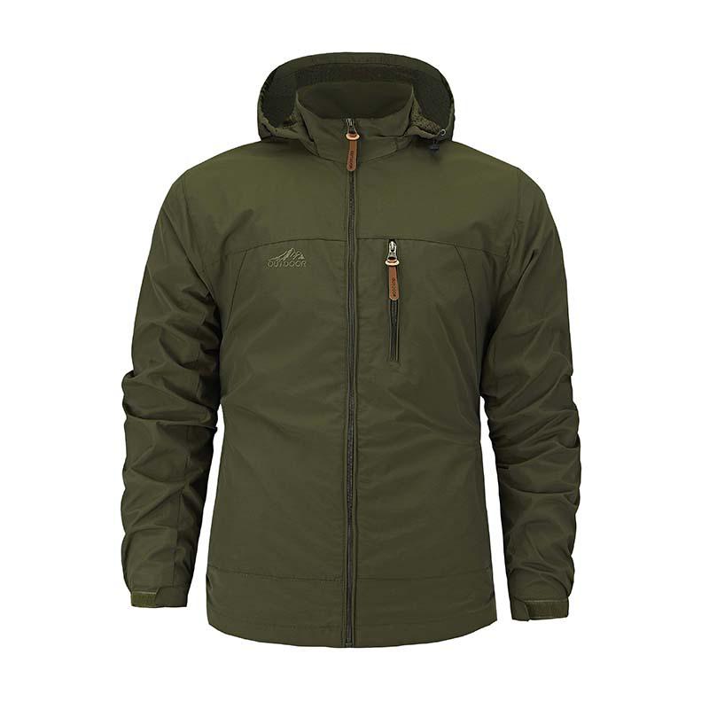 Spring/Autumn Outdoor Hooded Mountaineering Jacket - Windproof, Stylish, Versatile, and Trendy. L армія зелений колір
Spring/Autumn Outdoor Hooded Mountaineering Jacket - Windproof, Stylish, Versatile, and Trendy. L армія зелений колір
