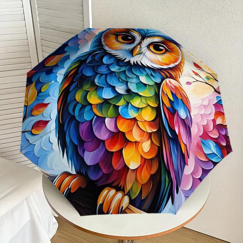 1pc Colorful Owl Artwork Umbrella with Plastic Handle,Suitable for All Seasons Home Travel Outdoor UmbrellaDD271
1pc Colorful Owl Artwork Umbrella with Plastic Handle,Suitable for All Seasons Home Travel Outdoor UmbrellaDD271