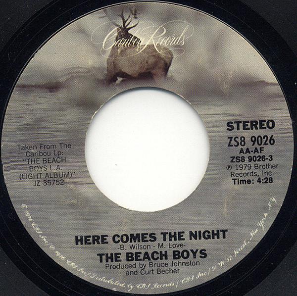 7inch Record BEACH BOYS - Here Comes The Night ZS89026 Caribou Records 1979 UK Dance & Electronica Used
7inch Record BEACH BOYS - Here Comes The Night ZS89026 Caribou Records 1979 UK Dance & Electronica Used