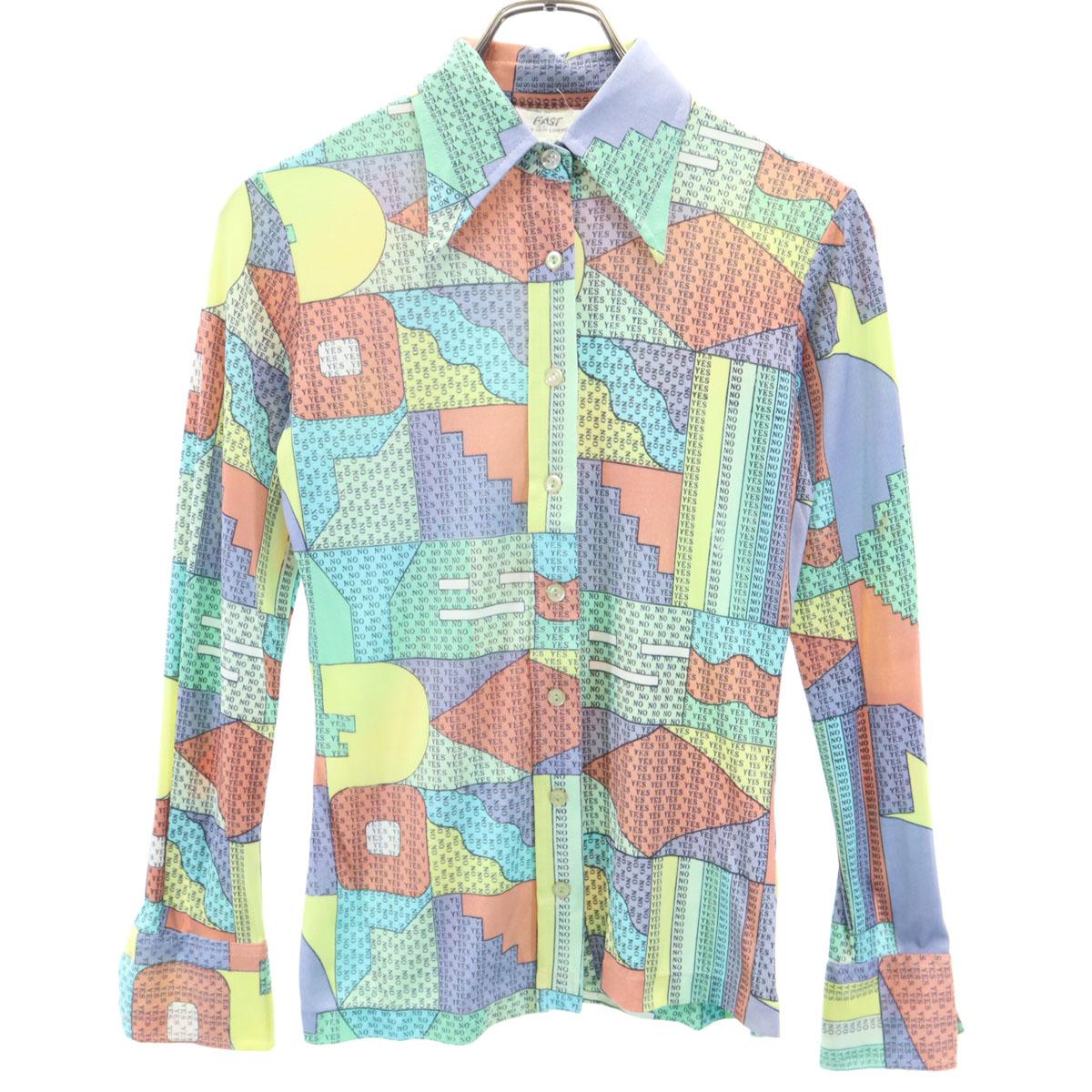 EAST 70s vintage Overall handle Long sleeve shirt Green system stretch Women Used
EAST 70s vintage Overall handle Long sleeve shirt Green system stretch Women Used