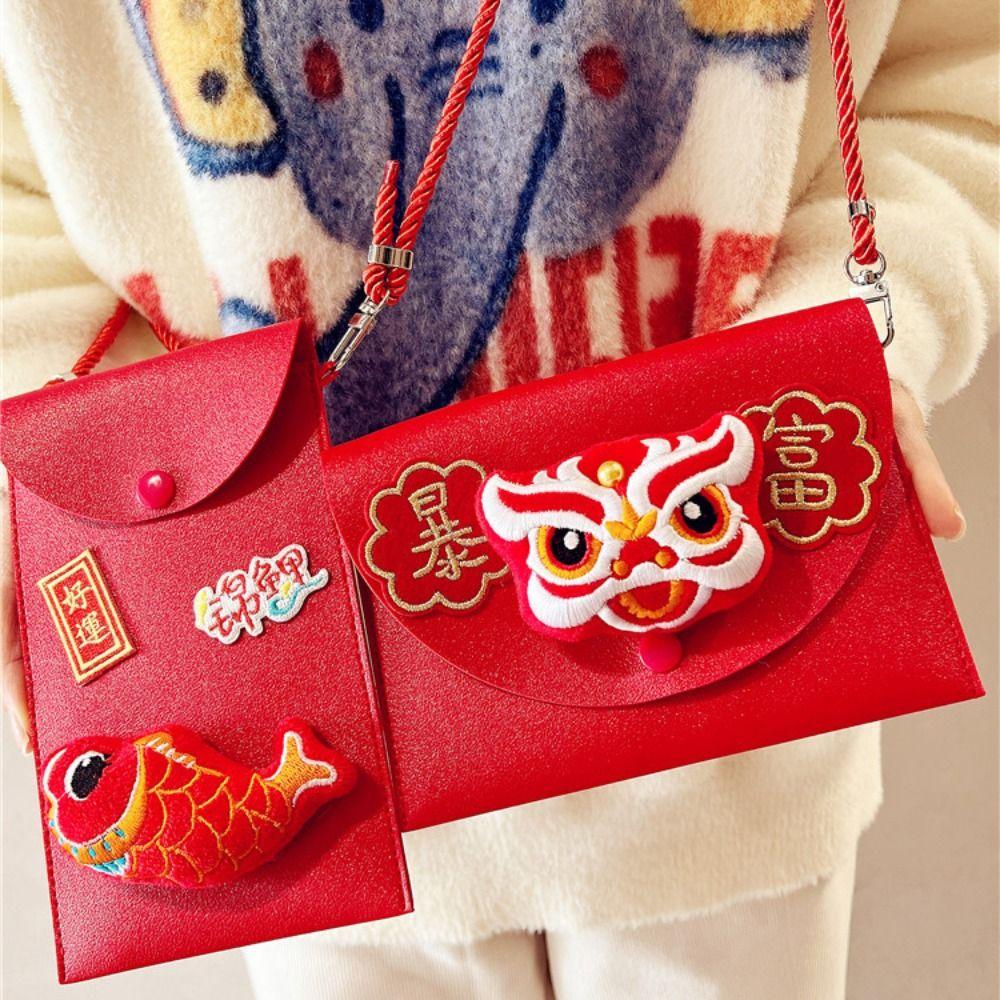 Chinese PU Leather Red Envelope Tassel Lion Dance New Year Money Envelope Celebration Party C Vertical
Chinese PU Leather Red Envelope Tassel Lion Dance New Year Money Envelope Celebration Party C Vertical