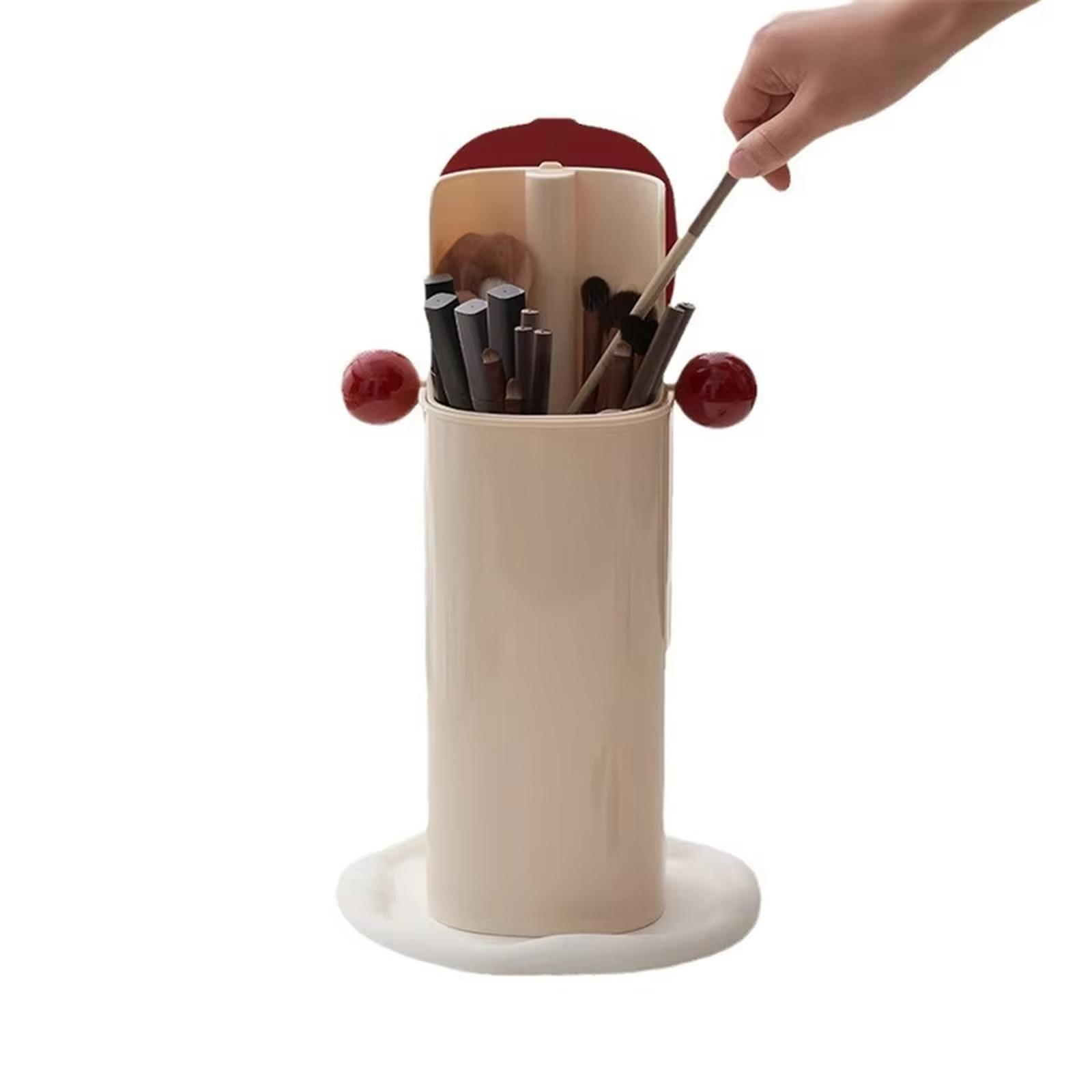 Automatic Lift Dustproof Makeup Brush Holder Four Compartment Cosmetic Organizer Container Desktop Vanity Storage Cylinder one size красный
Automatic Lift Dustproof Makeup Brush Holder Four Compartment Cosmetic Organizer Container Desktop Vanity Storage Cylinder one size красный