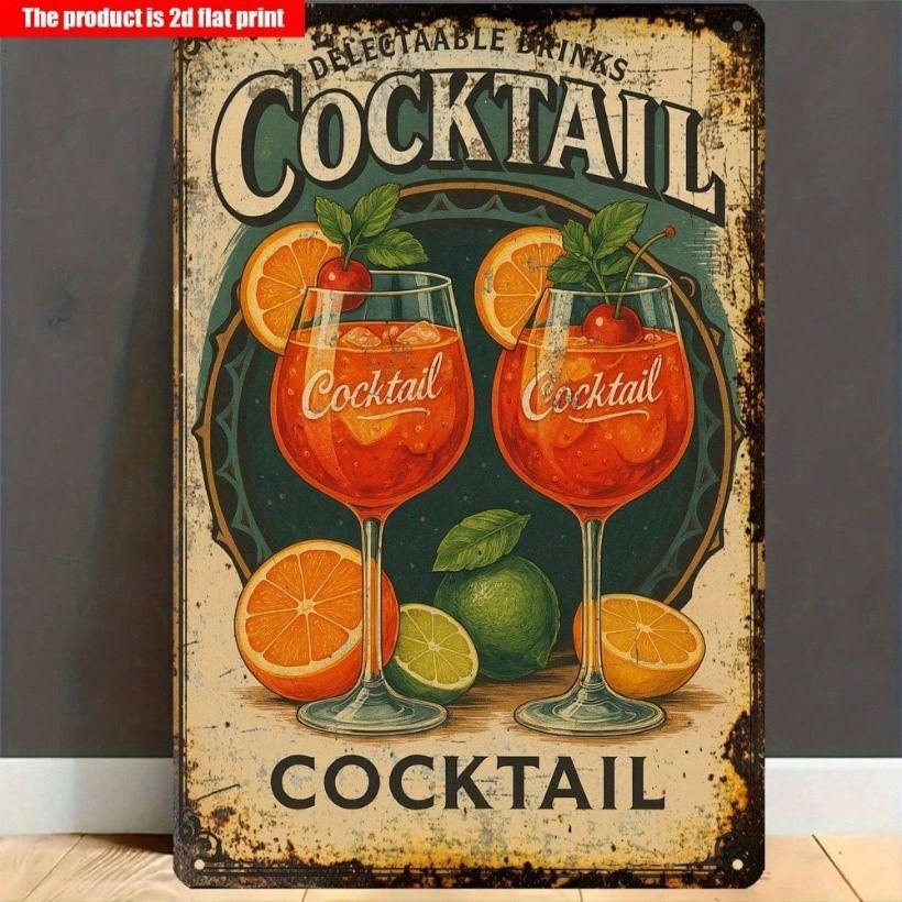 Tin Sign Wall Art, Retro Diner Metal Poster for Cafe, Hanging Plaque
Tin Sign Wall Art, Retro Diner Metal Poster for Cafe, Hanging Plaque