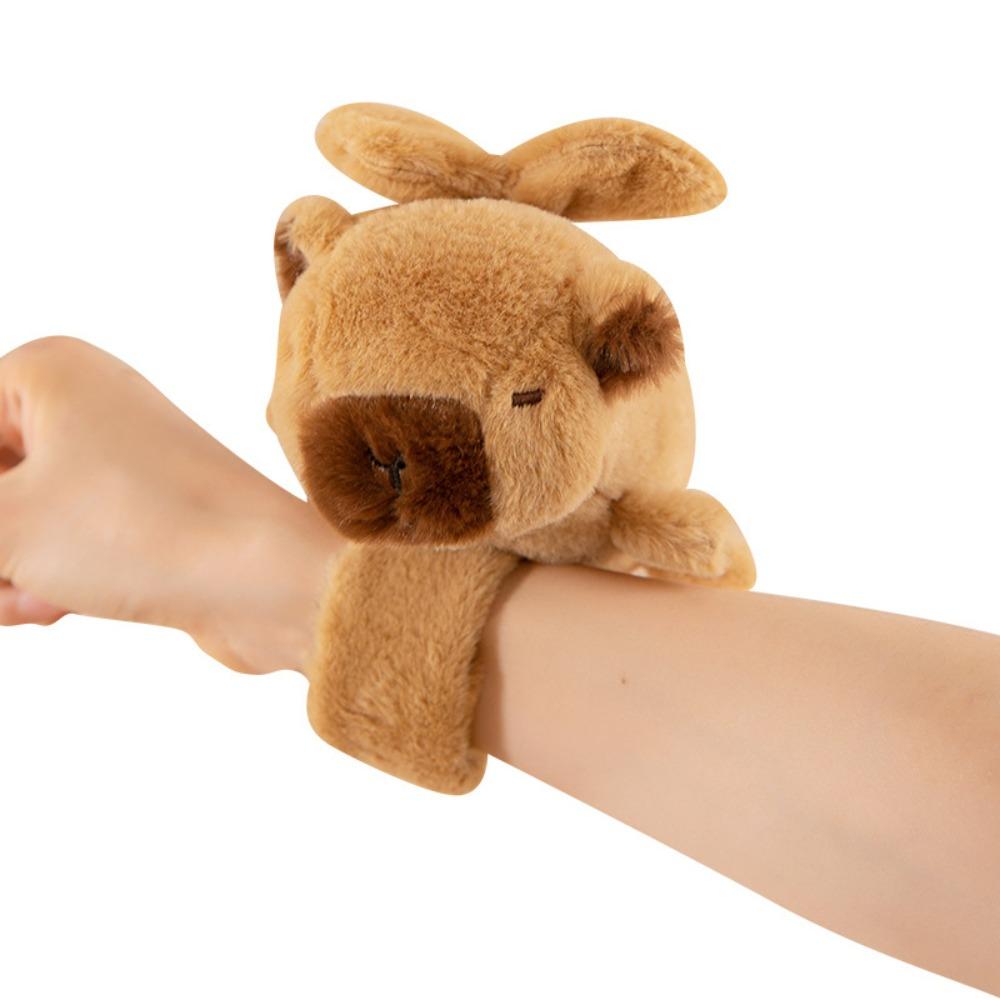 Wristband Capybara Plush Slap Bracelet Clap Circle Toy Capybara Plush Hand Ring Birthday Gift style 2
Wristband Capybara Plush Slap Bracelet Clap Circle Toy Capybara Plush Hand Ring Birthday Gift style 2