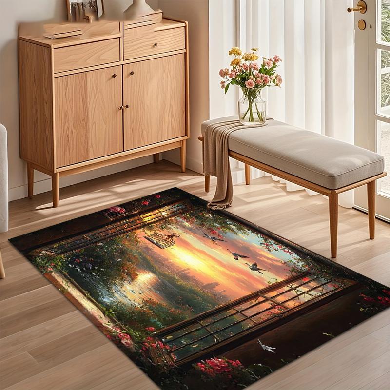 Sunset Window View Enchanted Floral Area Rug Non Slip Soft Floor Carpet for Living Room Bedroom Entryway Dreamy Nature Decor 40x60cm
Sunset Window View Enchanted Floral Area Rug Non Slip Soft Floor Carpet for Living Room Bedroom Entryway Dreamy Nature Decor 40x60cm