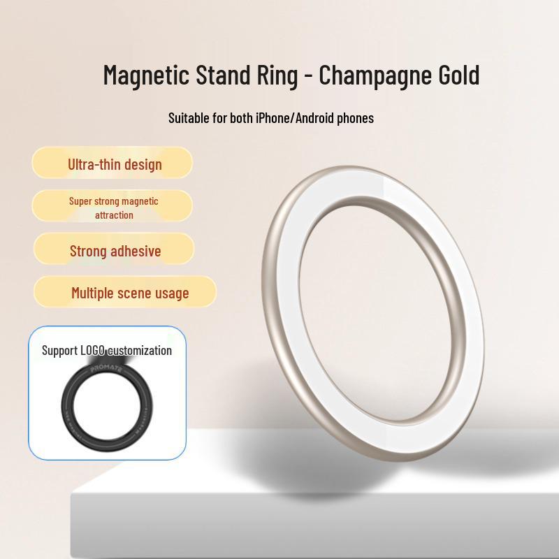 Magnetic Zinc Alloy Phone Wall & Refrigerator Ring Stand with MagSafe Compatibility шампанського
Magnetic Zinc Alloy Phone Wall & Refrigerator Ring Stand with MagSafe Compatibility шампанського
