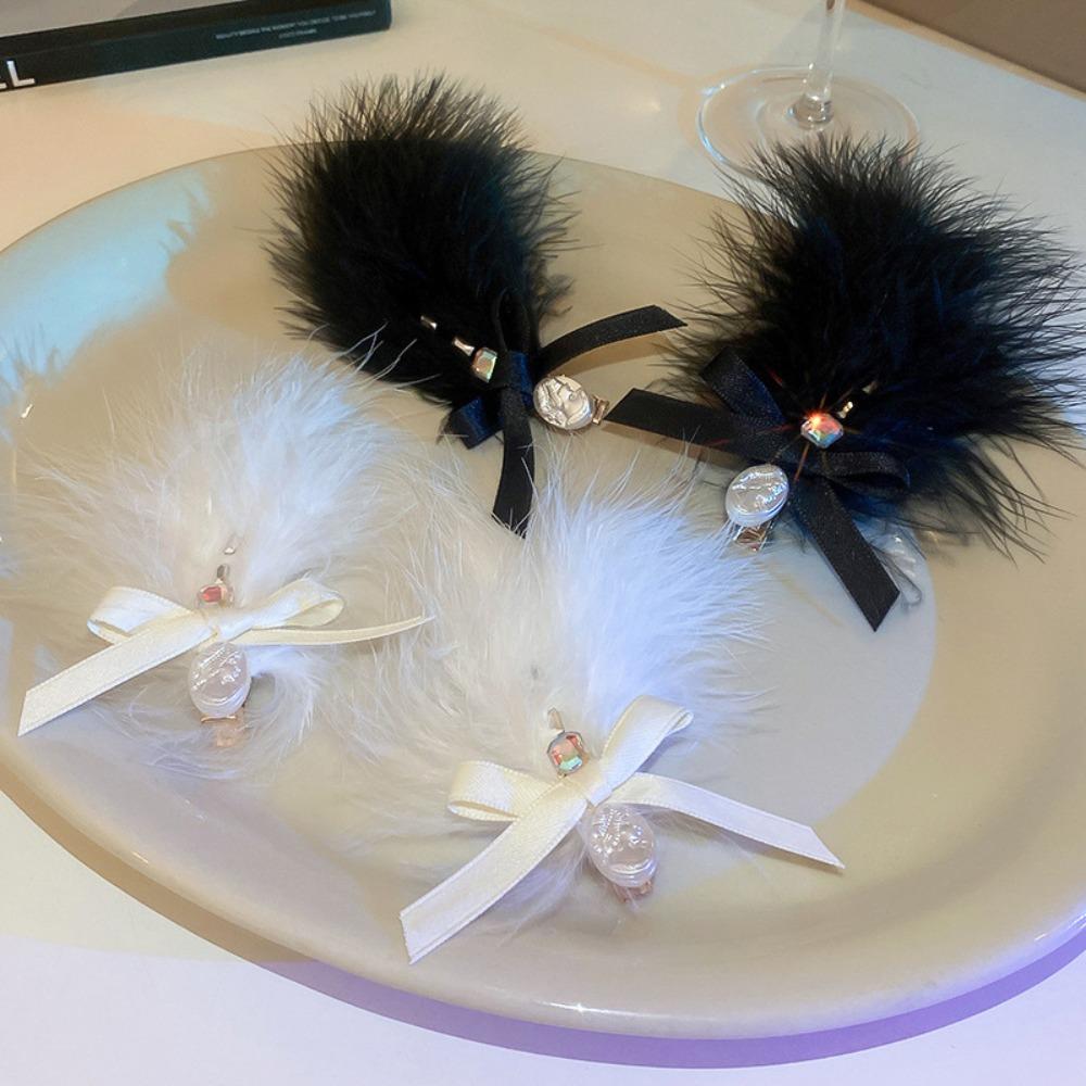 Daily For Girl Diamond Feather Hair Clip Korean Style Hairpin Female Barrettes Hair Accessories чёрный
Daily For Girl Diamond Feather Hair Clip Korean Style Hairpin Female Barrettes Hair Accessories чёрный