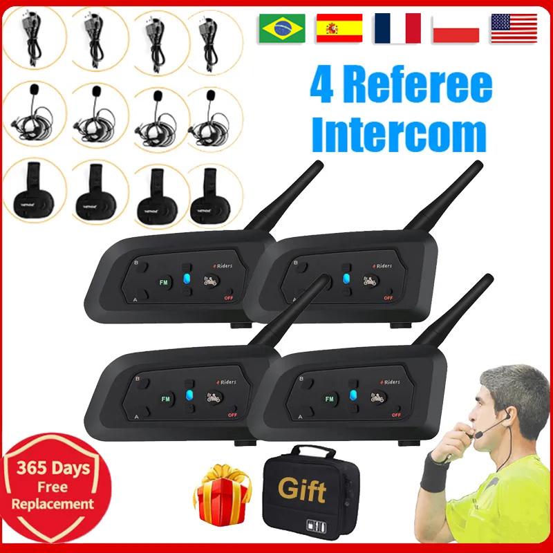 4 Користувачі Футбольний суддя Intercom Гарнітура V4C Повнодуплексний Bluetooth Навушники Футбольна Конференція 1200M Тренер Суддя Interphone
4 Користувачі Футбольний суддя Intercom Гарнітура V4C Повнодуплексний Bluetooth Навушники Футбольна Конференція 1200M Тренер Суддя Interphone