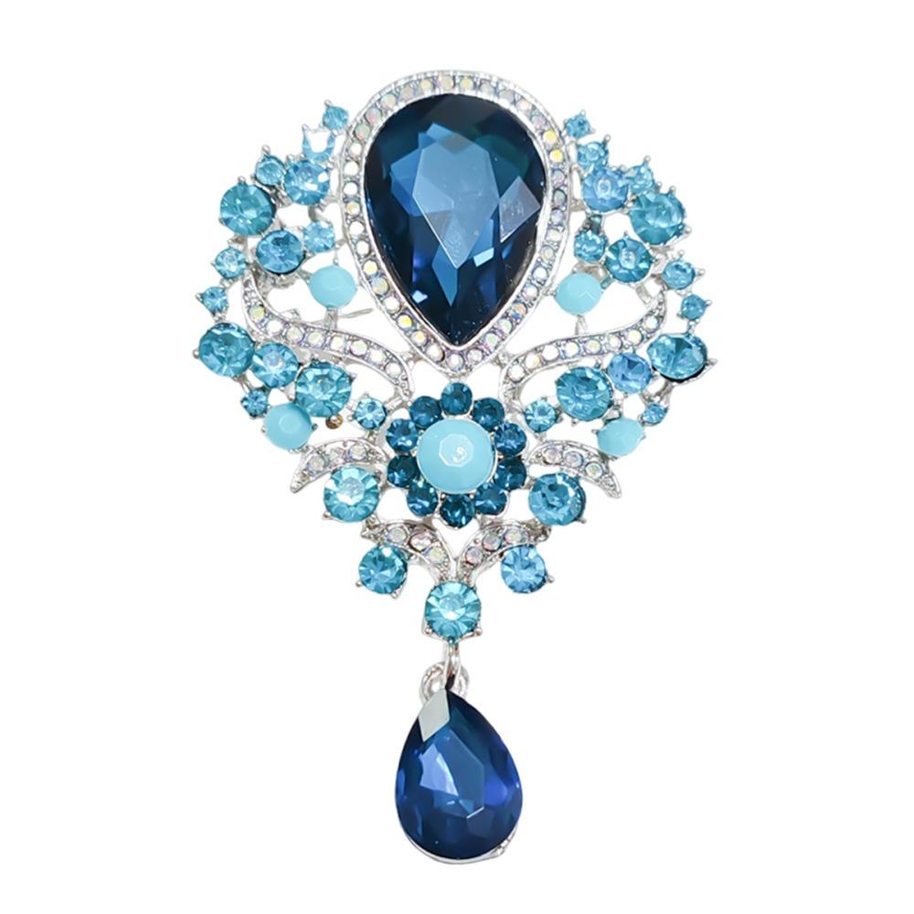 Water Drop Shape Bridal Brooch Clear Crystal Crystal Rhinestone Brooch Trendy Bouquet Pin Men світло-синій колір
Water Drop Shape Bridal Brooch Clear Crystal Crystal Rhinestone Brooch Trendy Bouquet Pin Men світло-синій колір