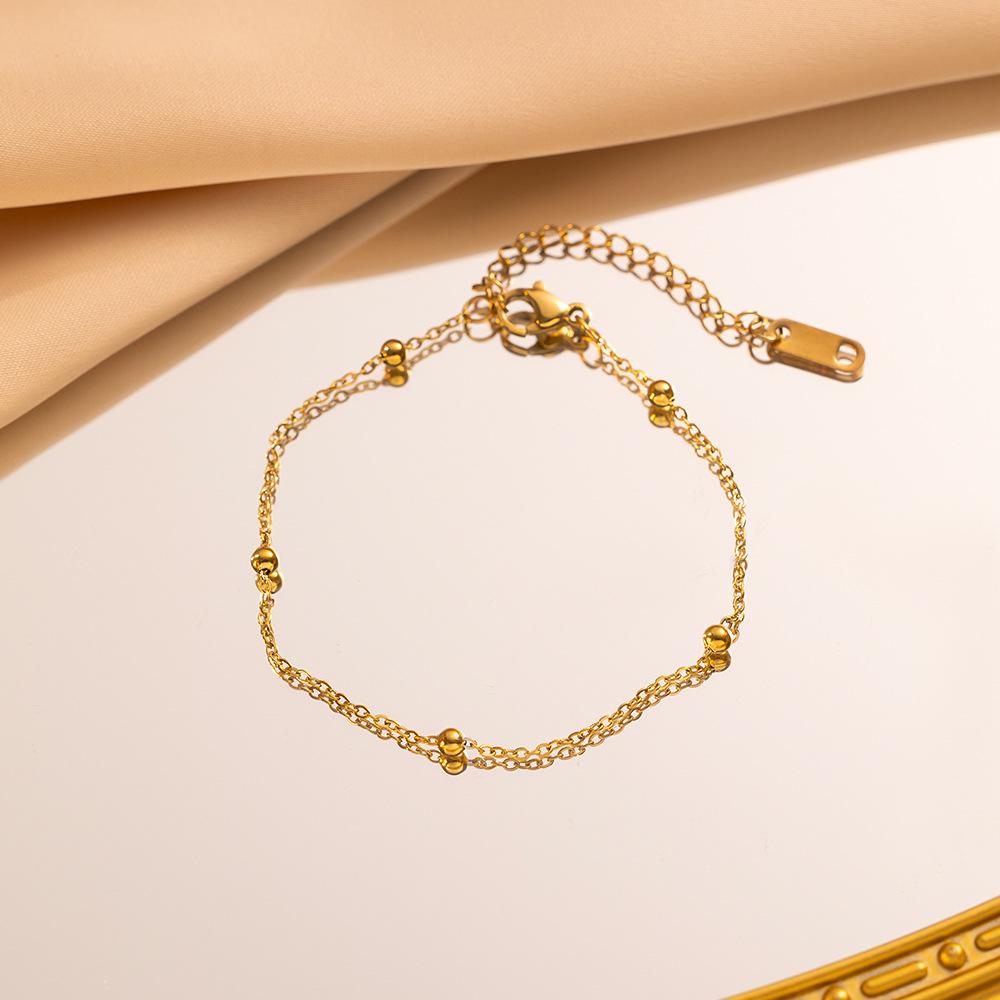 Fashion Simple Beads Chain Necklace Bracelet for Women Girls Gold Color Trendy Stainless Steel Jewelry Sets
Fashion Simple Beads Chain Necklace Bracelet for Women Girls Gold Color Trendy Stainless Steel Jewelry Sets