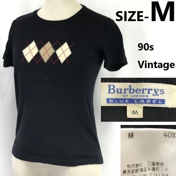 Burberrys BLUE LABEL argyle knit half sleeve sweater women s M black
Burberrys BLUE LABEL argyle knit half sleeve sweater women s M black