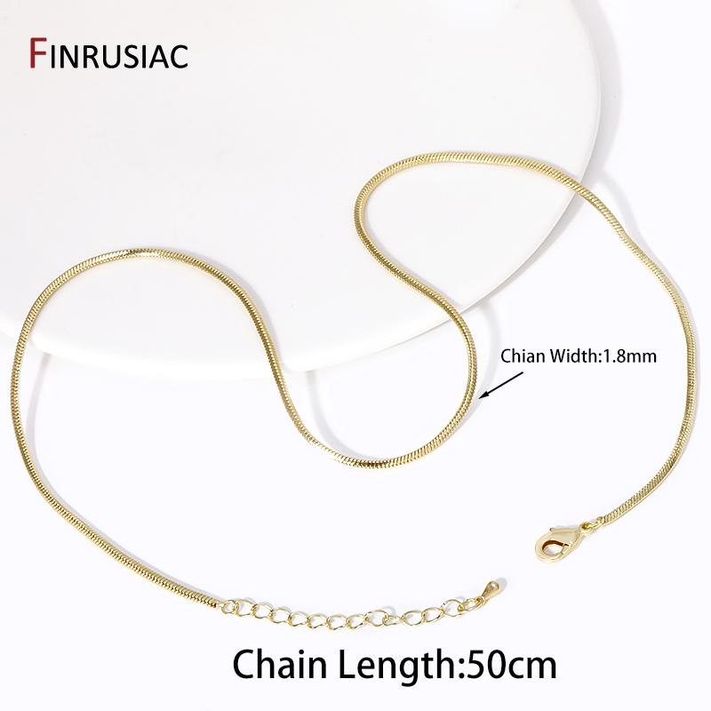 1.8mm 18K Gold Plated Brass Flat Snake Chain Necklace For Women Choker Necklaces,DIY Jewelry Making Findings Wholesale 1 piece
1.8mm 18K Gold Plated Brass Flat Snake Chain Necklace For Women Choker Necklaces,DIY Jewelry Making Findings Wholesale 1 piece