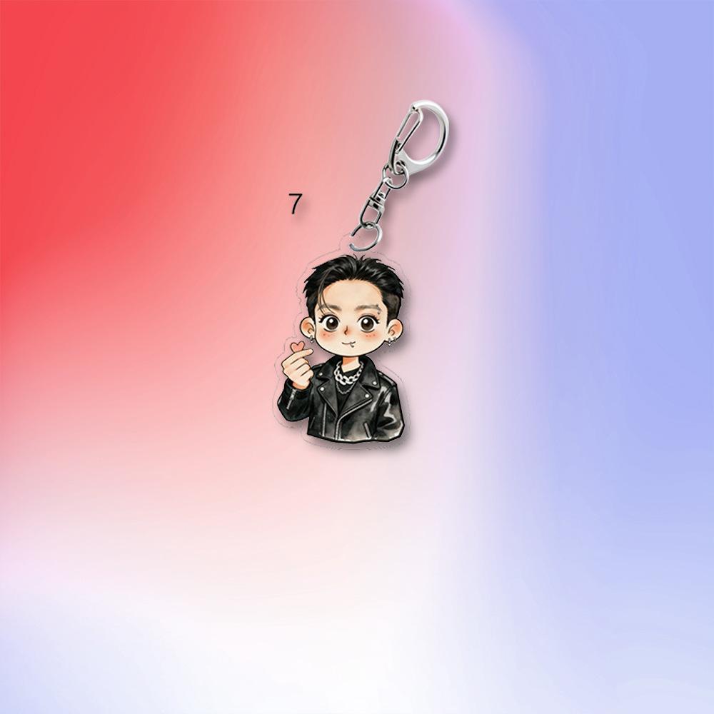 BTS Edgy Black Leather Jacket Cartoon Acrylic Keychain, Bangtan Boys Edgy Cartoon Figure Keyring, Kpop ARMY Fans Bag Charm JUNGKOOK
BTS Edgy Black Leather Jacket Cartoon Acrylic Keychain, Bangtan Boys Edgy Cartoon Figure Keyring, Kpop ARMY Fans Bag Charm JUNGKOOK