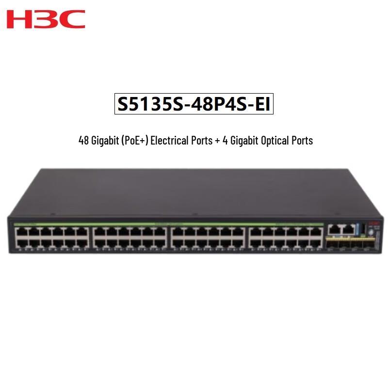 H3C S5135S-48P4S-EI Gigabit Managed PoE+ Ethernet Switch
H3C S5135S-48P4S-EI Gigabit Managed PoE+ Ethernet Switch