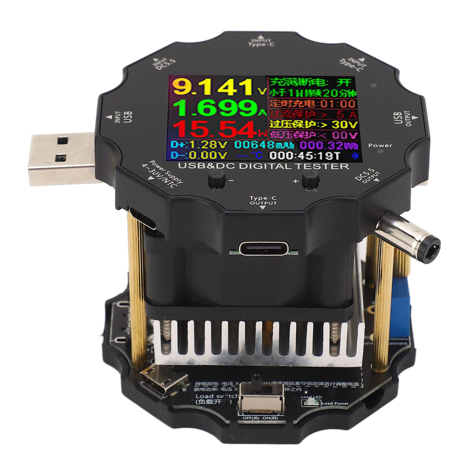 USB тестер 65 Вт Bluetooth Цифровий Напруга Струм Потужність Опір Ємність USB Вимірювач потужності 3.632В
USB тестер 65 Вт Bluetooth Цифровий Напруга Струм Потужність Опір Ємність USB Вимірювач потужності 3.632В